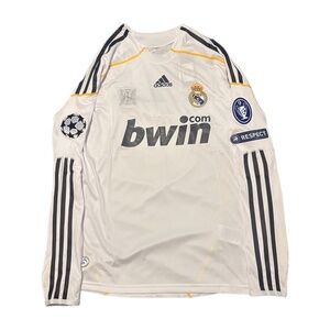 2009/10 Real Madrid full sleeve home kit CR7 Ronaldo soccer football jersey